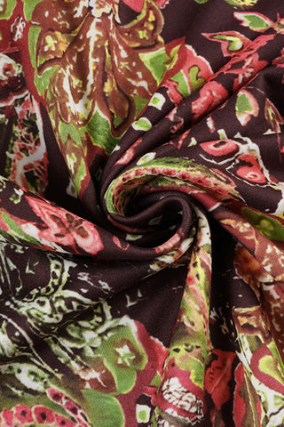 Halter Neck Paisley Casual Dress