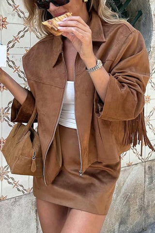 Zip-Up Collared Jacket