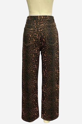 Relaxed Fit Printed Straight Jeans