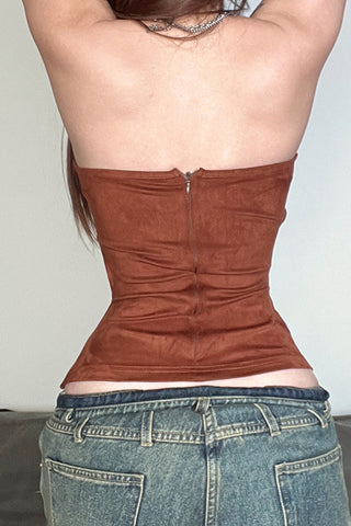 Studded Strapless Corset Top