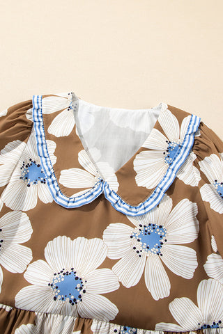 Floral Puff Sleeve Blouse