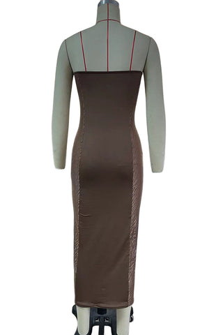 Strappy Cut-Out Midi Dress