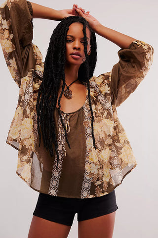 Bohemian Long-Sleeve Blouse