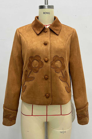Floral Pattern Button Jacket