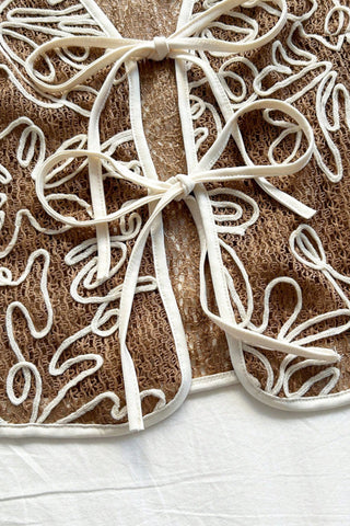 Floral Tie-Front Vest