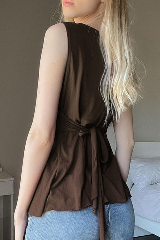 Floral V-Neck Tank Top