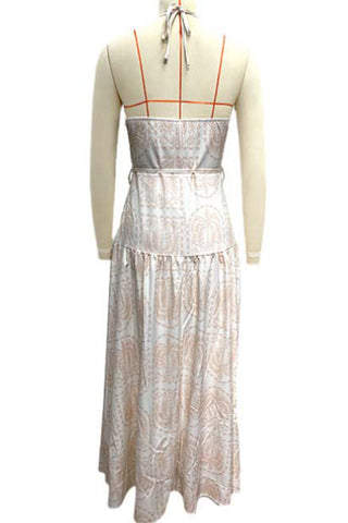 Halter-Neck Maxi Dress