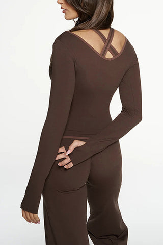 Elegant Long-Sleeve Pants Set