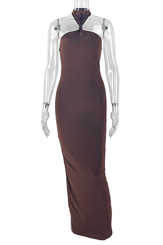Halter Neck Evening Gown