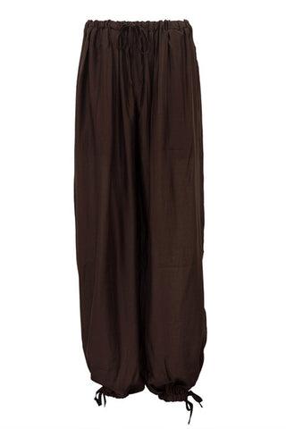 Relaxed Elastic Waist Casual Pants