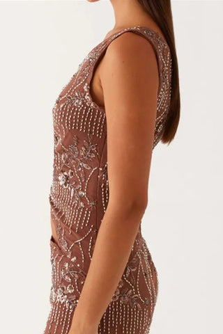 Asymmetric Sequin Tank Top