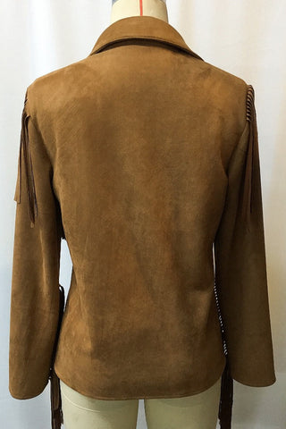 Fringe-Detail Western Jacket