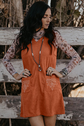 Sleeveless Shift Mini Dress