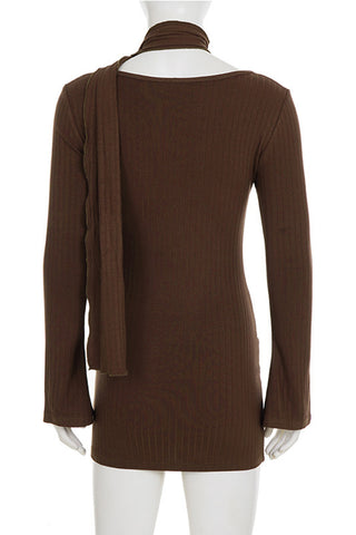 Knotted Accent Casual Dress