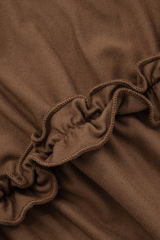 Asymmetric Ruffle One-Shoulder Top