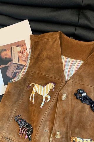 Animal Appliqué Vest