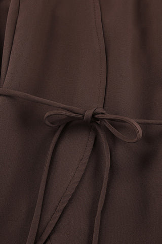 Strapless Tie-Waist Casual Set