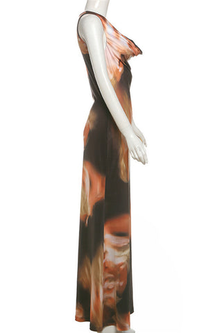 Sleeveless Maxi Casual Dress