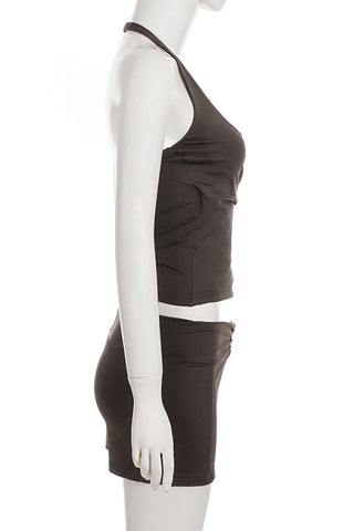 Stylish Halter Short Set