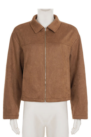 Zip-Up Collared Jacket