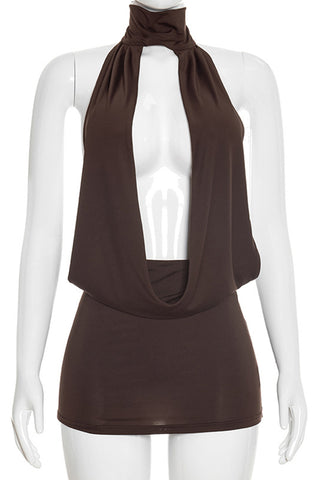 Halter Neck Mini Dress
