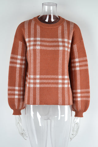 Plaid Patterned Sweater