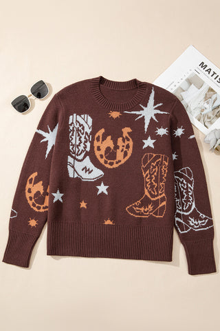 Western Motif Sweater