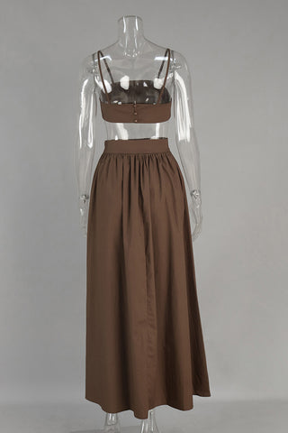 Elegant Two-Piece Skirt Set