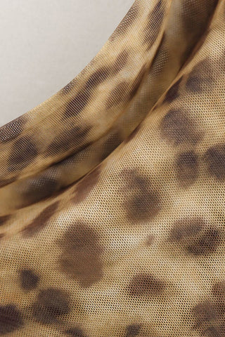 Leopard Print Spaghetti Strap Dress