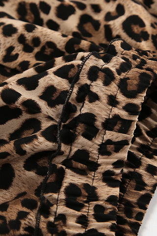 Flared Animal Print Mini Skirt