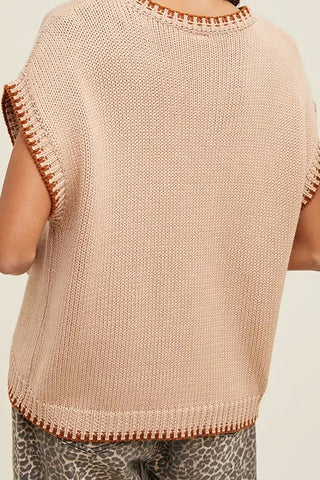 Short Sleeve "Howdy" Knit Top