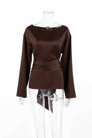 Chic Bell Sleeve Wrap Blouse