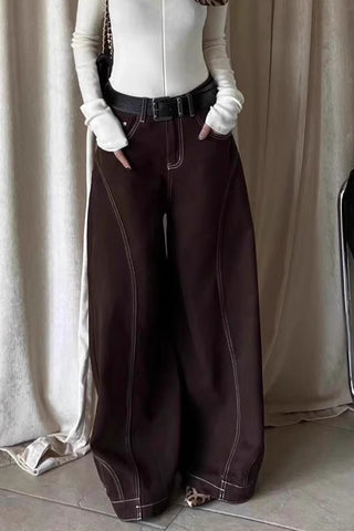 Chic Wide-Leg Denim Jeans