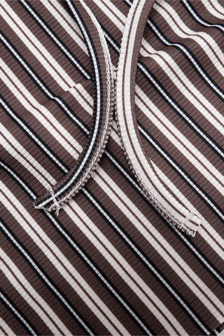 Striped Long-Sleeve Casual Pants Set