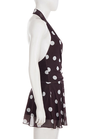 Polka Dot Halter Dress