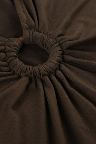 Beaded Tie-Shoulder Tank Top