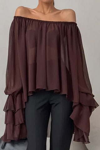 Off-Shoulder Ruffle Blouse