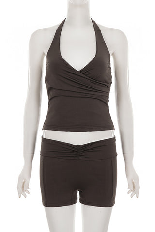 Stylish Halter Short Set