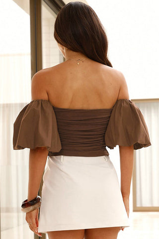 Off-Shoulder Puff Sleeve Top