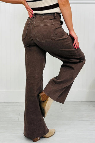 Wide-Leg Denim Trousers