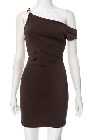 One-Shoulder Casual Dress