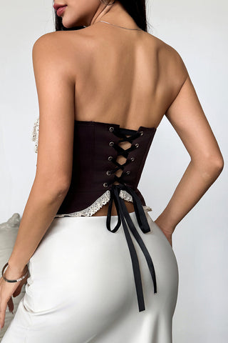Lace Strapless Corset Top