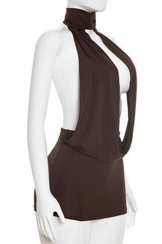 Halter Neck Mini Dress