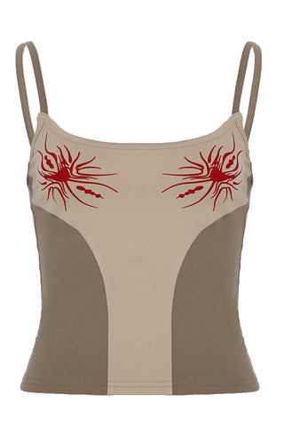 Graphic-Pattern Tank Top