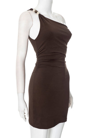 One-Shoulder Casual Dress