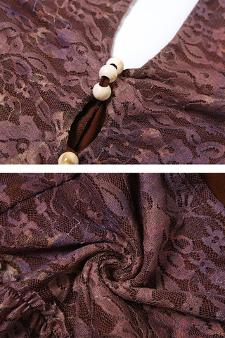 Lace Halter Neck Romper