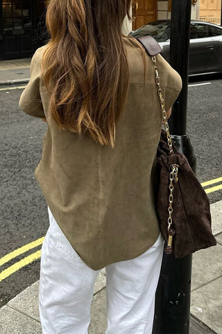 Short-Sleeve Oversized Shirt