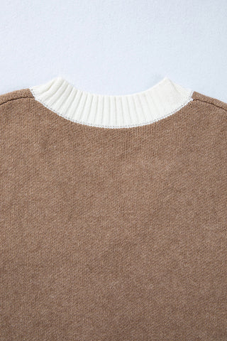 Button-Front Fringed Cardigan