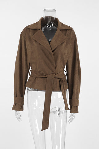 Tie-Waist Blazer Jacket