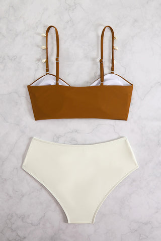 Shell Ring High-Waist Bikini Set